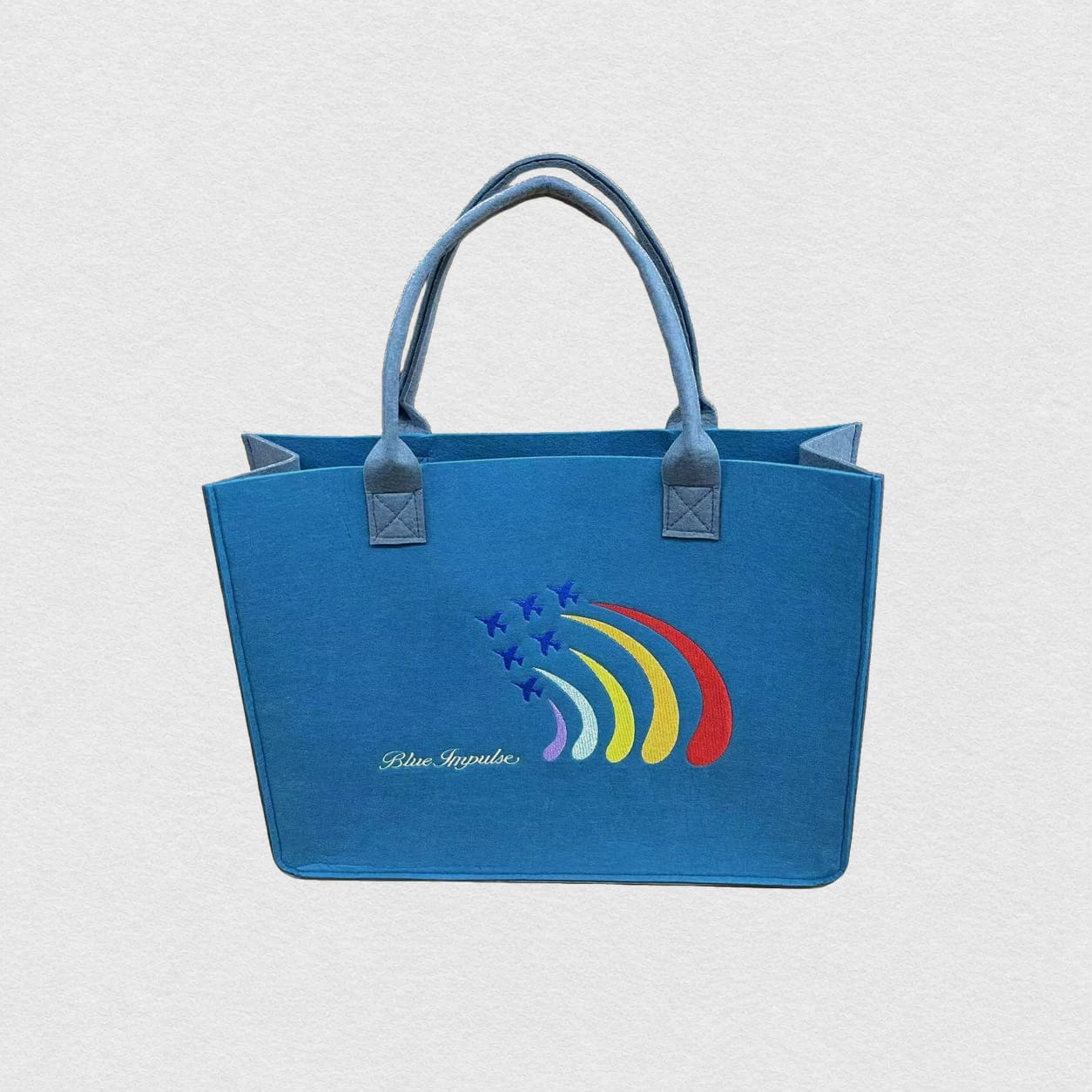 Natural Canvas Tote — Color Embroidery