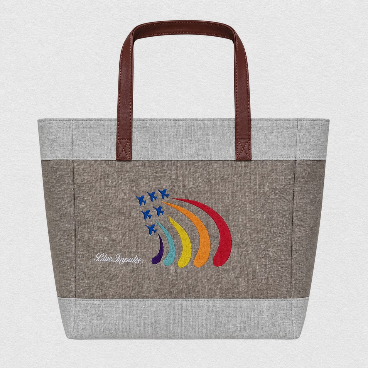 Navy Branded Tote