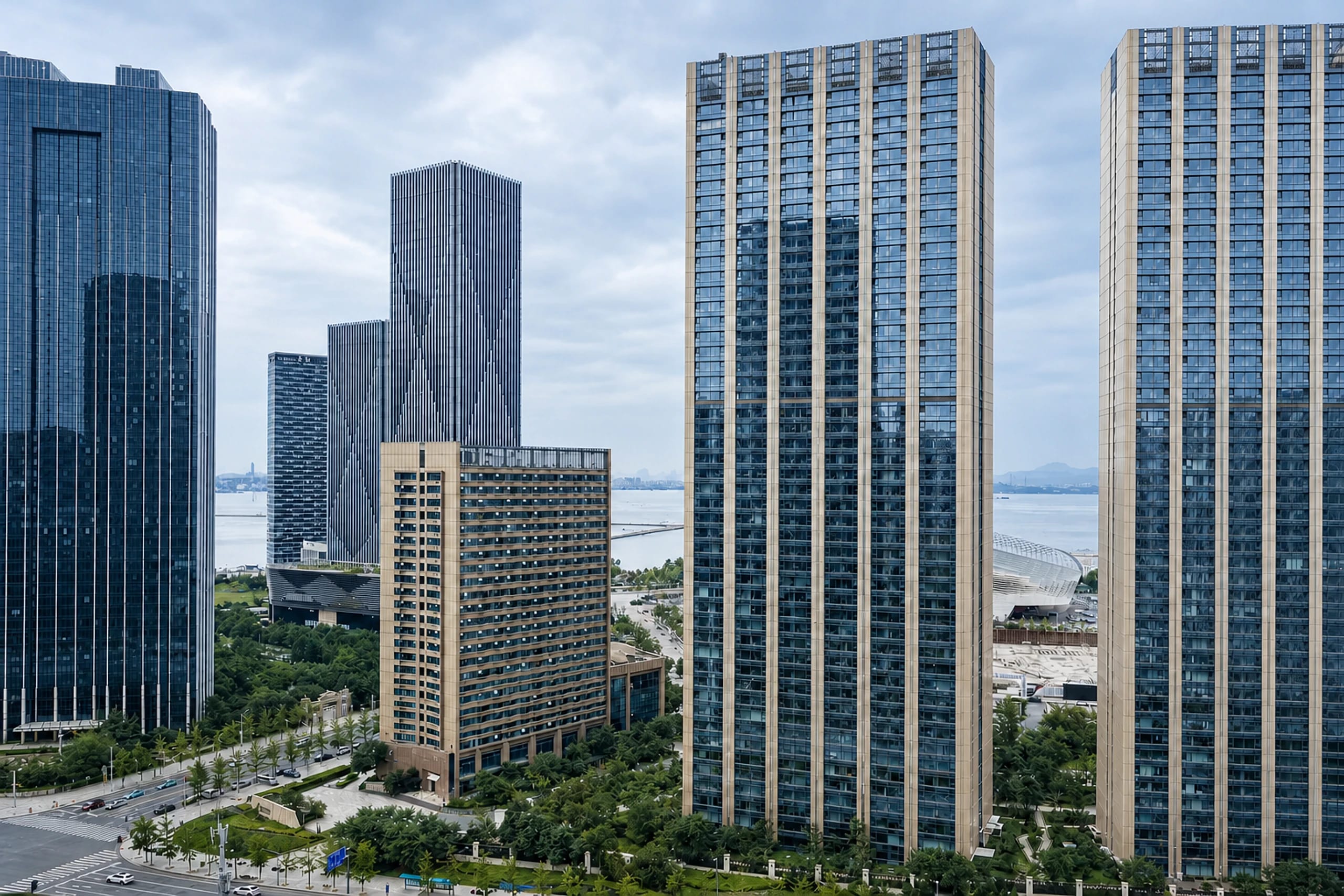 View from the Yufi Trading office in Dalian